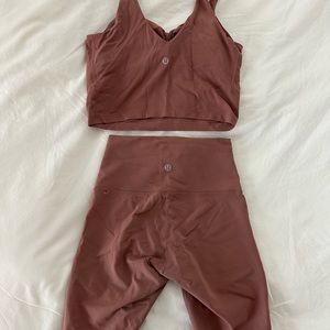 Lululemon biker short set